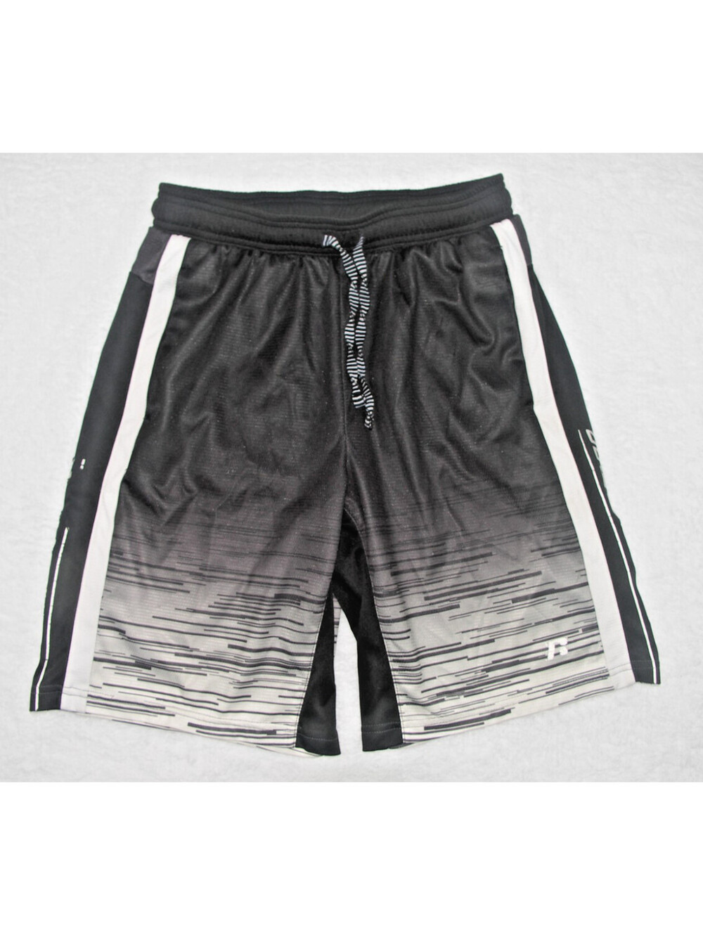 Russell Athletic Shorts, black, Size: Boys XL with elastic waistband